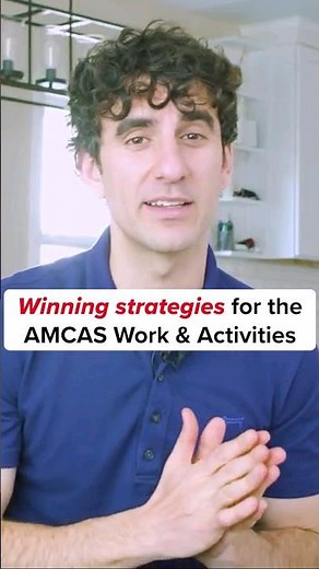 Pre-writing your AMCAS Work & Activities section