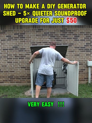 DIY Generator Shed: 5x Quieter for Just $50