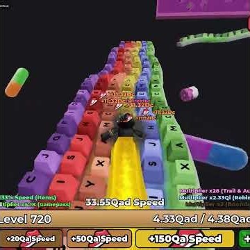 0 to MAX SPEED in +1 Speed Keyboard Escape Roblox