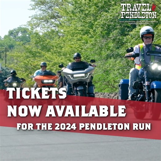 Three full days of motorcycle riding, concert listening, good food eating, and more moto fun - what's not to like? Tickets for this year's Pendleton Run are on sale now! Buy yours and plan your trip to Pendleton today at: https://www.pendletonbikeweek.com/ For a Tried and True experience, visit Pendleton. Book your full itinerary at: https://bit.ly/TravelPendleton . . #TravelPendleton #PendletonRun #Motorcycles #Pendleton #PendletonBikeWeek | Travel Pendleton