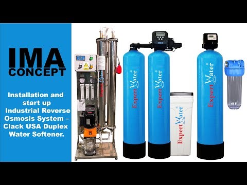 Installation and start up Industrial Reverse Osmosis System – Clack USA Duplex Water Softener