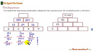 PIRÁMIDES NUMÉRICAS EJEMPLOS Y EJERCICIOS RESUELTOS DE MATEMÁTICAS DE SEXTO GRADO DE PRIMARIA O BÁSICO