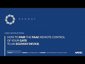 Egoway | FAAC Remote Control cloning instruction