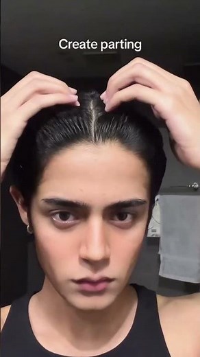 Men Middle parting tutorial #shorts #mustafababar #hairtutorial #menhairstyles