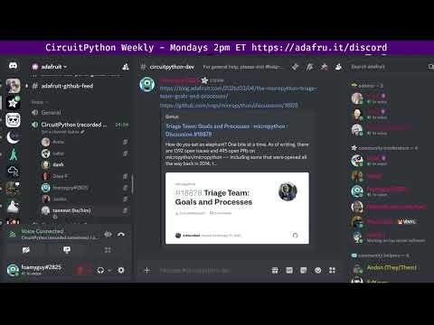 CircuitPython Weekly Meeting for March 9, 2026 @circuitpython #circuitpython #adafruit