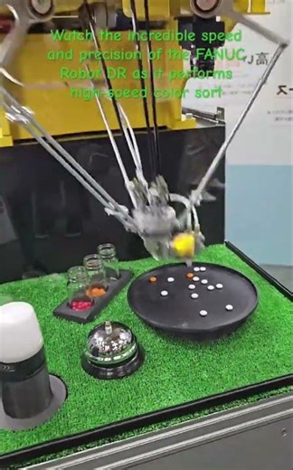 Ultra-Fast Delta Robot Sorting Candy #Robotics #Automation #FANUC #IndustrialRobot #ComputerVision