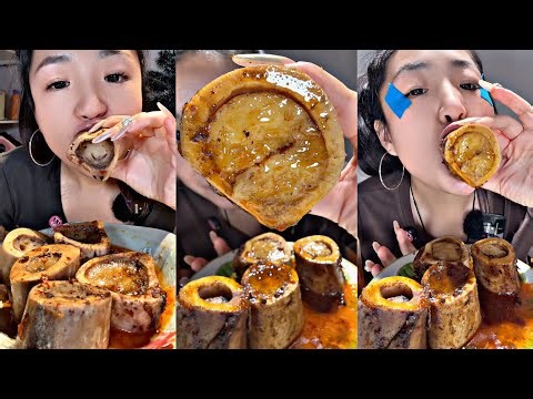 Beef Bone Marrow ASMR Mukbang | Calm Eating Sounds