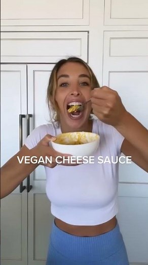 The best vegan cheese sauce! Don’t knock it till you try it! Full recipe on KatieAustin.tv