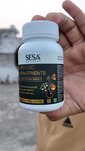 Khurafaati Mohsin on Instagram: "Male pattern baldness ka real villain? DHT. Aur hero? Sesa ka Ayurvedic DHT Blocker ✨ Bolo DHT ko bye-bye! Code: KM15 | Link in bio . . . . . #hairfall #hairfallsolution #inkrevenue"