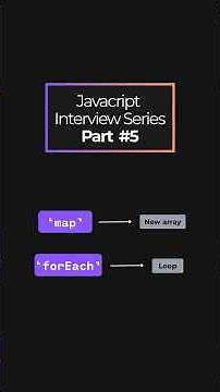 map() vs forEach() in JavaScript 🤯