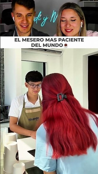 The most distracted customer in the world and the waiter who doesn't hold back
