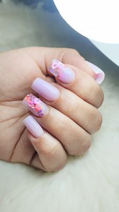 Lovers of hearts Short nails | Yuslaidy de Ruano