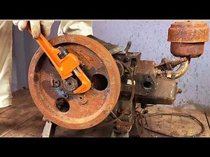 Genius Man Restores a Rusty Old D10 Diesel Engine - Complete Restoration Abandoned Diesel Engine