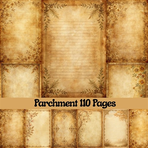 Illuminated Parchment Digital Paper, Aged Journal Pages (digital Download) - Etsy