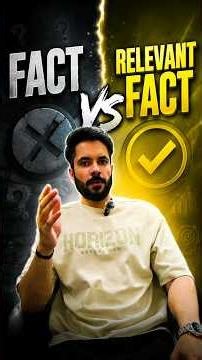 Fact vs relevant fact explained ! #shorts #law #fact #relevantfact #bsa #judiciary #lawyer #court
