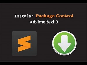 ✔ Como instalar Package control y plugins en sublime text 3