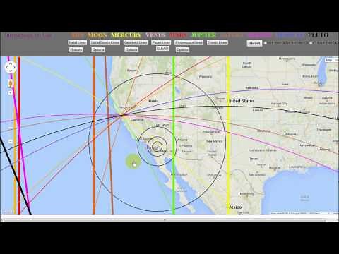 How to read your Astrocartograpy Map