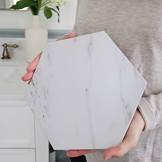 My Favorite Porcelain Marble Tile - Angela Marie Made