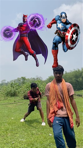 Magneto vs Captain America 🧲🛡️ Who Wins? 😱 #Shorts