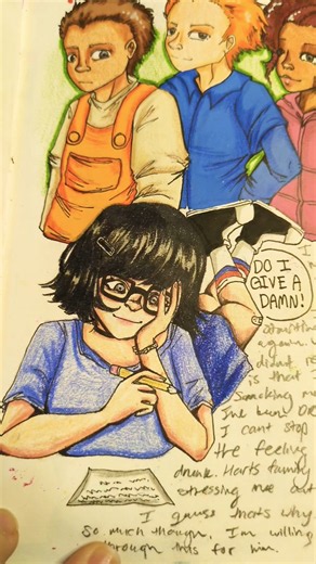 been watching bobs burgers again lately ฅ⁠^⁠•⁠ﻌ⁠•⁠^⁠ฅ #bobsburgers #sketchbookart #bobsburgersfanart