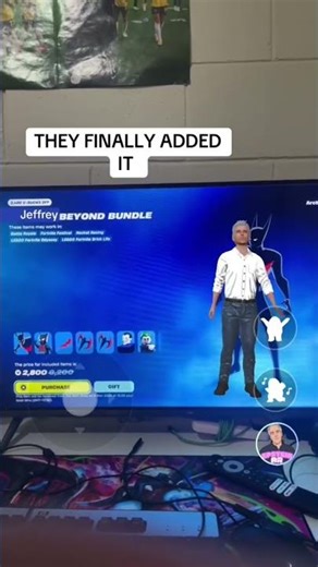 They finally added the Jeffrey Epstein skin in Fortnite ￼