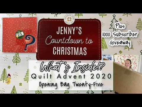 Day 25! Jenny's Countdown to Christmas | MSQC | Vlog - My Favorite Quilts