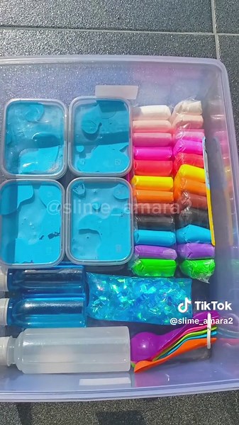 Cara Buat Slime dari Clay Warna Rainbow - Video ASMR