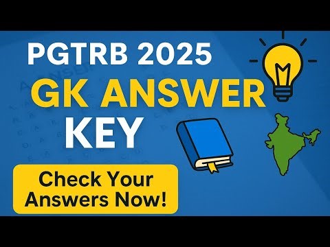 PGTRB 2025 – General Knowledge Answer Key