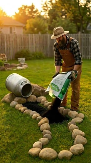 How to Build a Stunning River Rock & Flower Garden - Easy DIY Landscaping