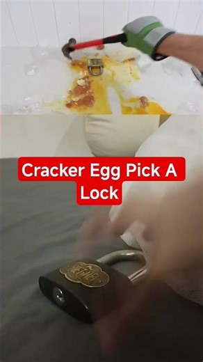 #shorts Cracker Egg Pick A Lock #funny #satisfying #diy ‪@HowToBasic‬
