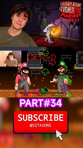 Friday Night Funkin’ VS Mario's Madness Christmas Surprise (PART 34) #shorts #fridaynightfunkin
