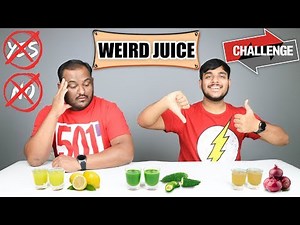 DON'T SAY YES OR NO WEIRD JUICE CHALLENGE | Juice Challenge | Eating Competition | Food Challenge
