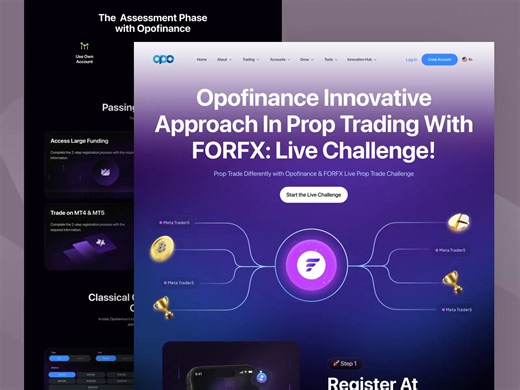 Forex broker web ui design