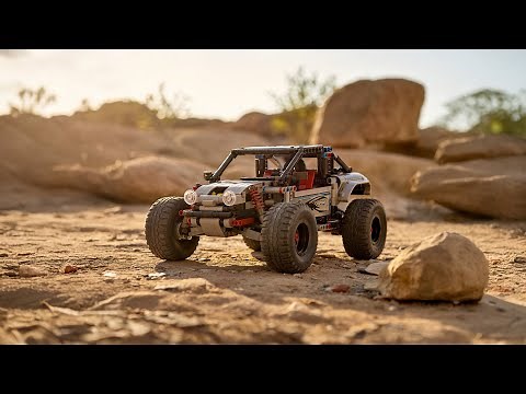 Custom LEGO Technic RC Off Road Car with Full Suspension
