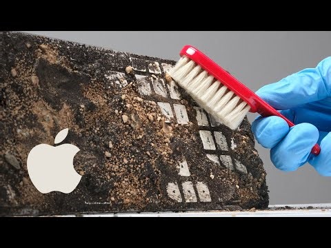 Deep Cleaning Apple Keyboard. ASMR