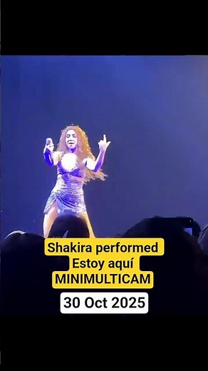 Shakira performed Estoy Aqui MINIMULTICAM 30 Oct 2025 Live in Televisa Upfront #lmynlworldtour