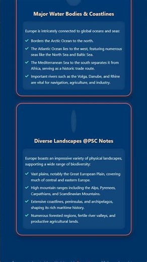 Europe: Physical Geography and Key Features