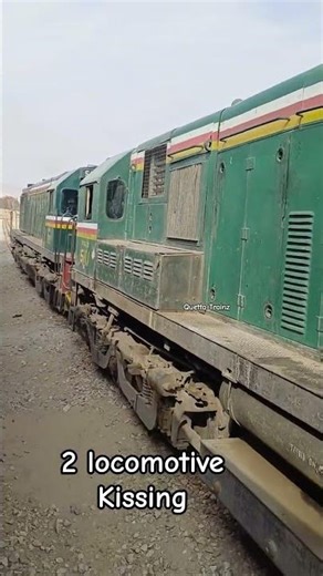 “When Two Locomotives Kiss 😍 | Balochistan Railway Magic 🚂”