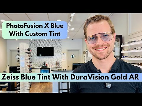 Zeiss Lenses With Blue Tint, PhotoFusion X Blue, & Gold AR Coating