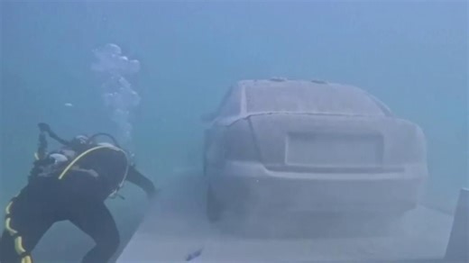 Underwater sculpture park provides home for marine life