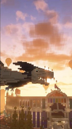 Building a fire breathing dragon in minecraft #minecraft #minecraftbuildingtutorial #dragon