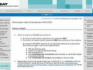 Tramitar solcedi SAT
