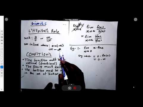 Lesson 1.2. L’Hôpital’s Rule: Introduction and Examples