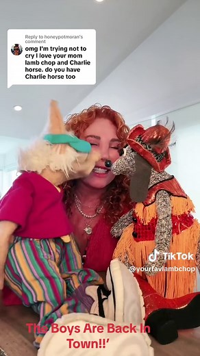 Lamb Chop and Charlie Horse Puppet Reunion