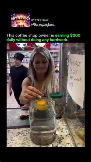 Mysterybox on Instagram: "A common game in stores or cafes where the goal is to successfully balance a coin on a floating lemon in a jar of water to win a prize, here $150. The challenge’s objective is to place a coin on the floating lemon for a set amount of time without it falling off, typically without using external tools or touching the jar or lemon. The mechanics rely on the lemon’s uneven weight distribution causing it to float with one side up, making the system unstable when a coin is a