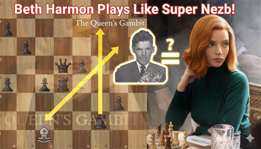 Beth Harmon Plays Like Super Nezh The Queen’s Gambit in Action