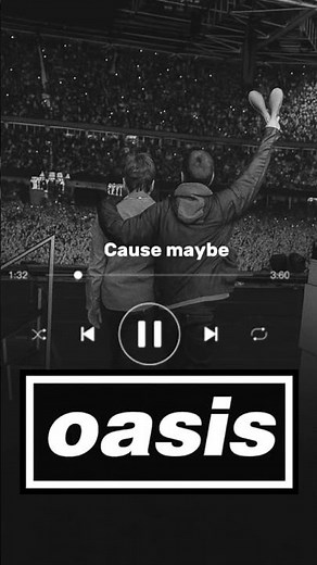 Oasis- Wonderwall- lyrics! #foryou #lyrics #oasis