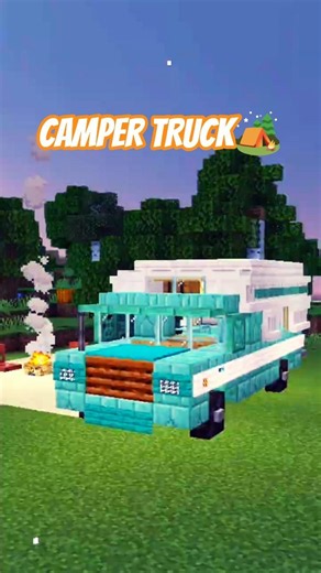 Minecraft Camping Build: Pickup Truck Camper 🚚🏕️
