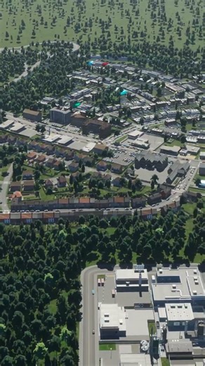 Il quartiere dell'aeroporto è completo! | Cities Skylines 2 #shorts