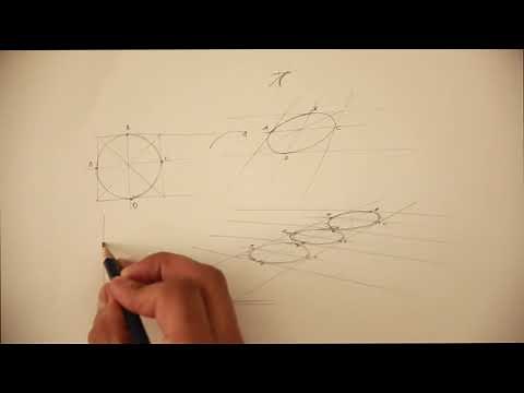 Círculos en perspectiva y Isocírculos o elipses isométrica a mano alzada